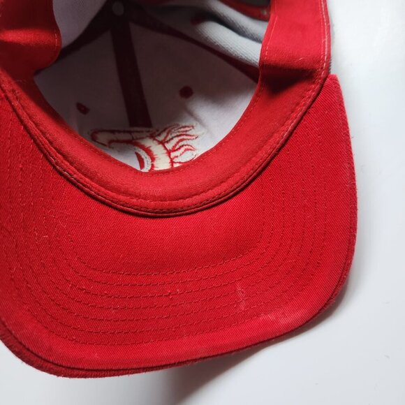 Calgary Flames Cap Hat Cap Med / Large Zephyr NHL Stretch Fit Hockey Grey & Red - Picture 11 of 11